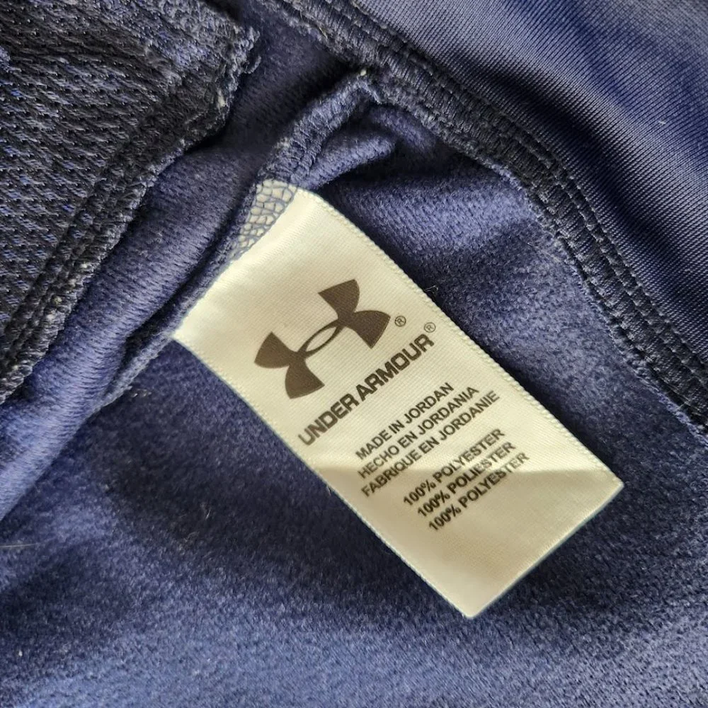 UNDER ARMOUR Size 5 Boy's Jacket Blue Zipper Zip Up Long Sleeve  Activewear
